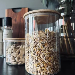 Opbevaringsglas med trælåg 1700 ml