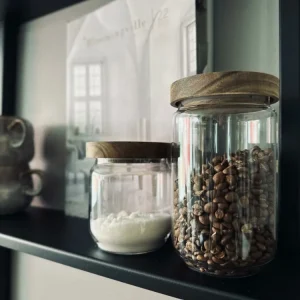 Opbevaringsglas med trælåg – 700 ml