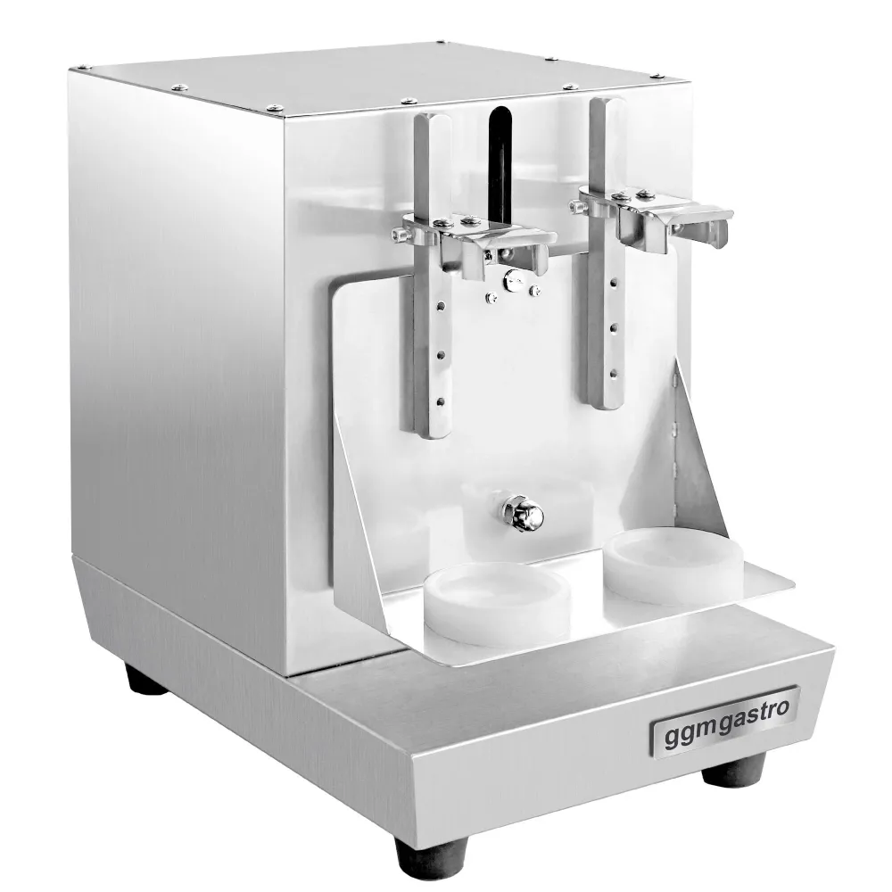 Elektrisk mælke- og cocktailshaker - dobbelt - 40 watt - 240 rpm - rustfrit chromed
