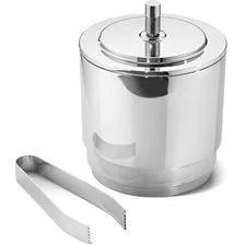 Georg Jensen - Manhatten - Isspand med tang - 1,5 l - Blankpoleret rustfrit metal