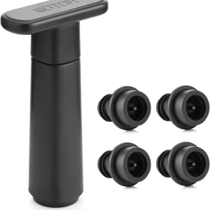 Vakuumpumpe til Vin - Wine Saver (med 4 eller 8 genanvendelige stoppe)