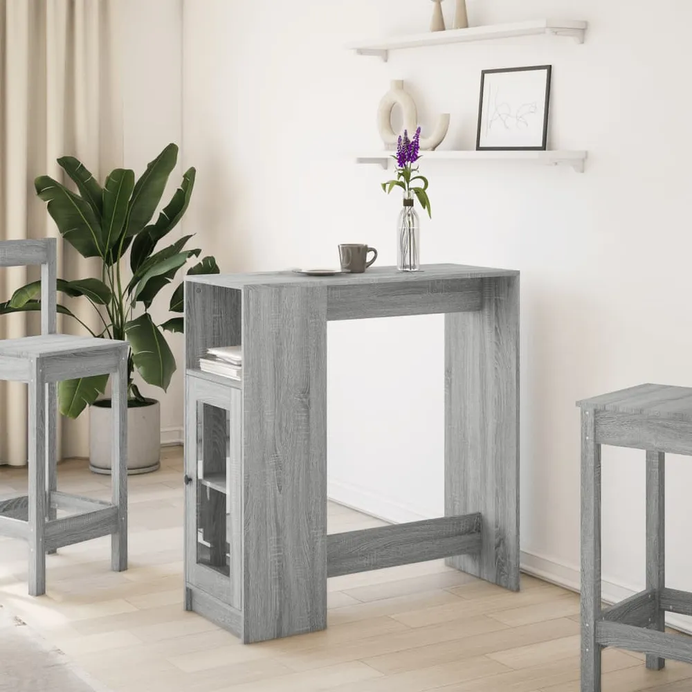 Barbord Med Stativer 101X40X103,5 Cm Udviklet Træ Brun