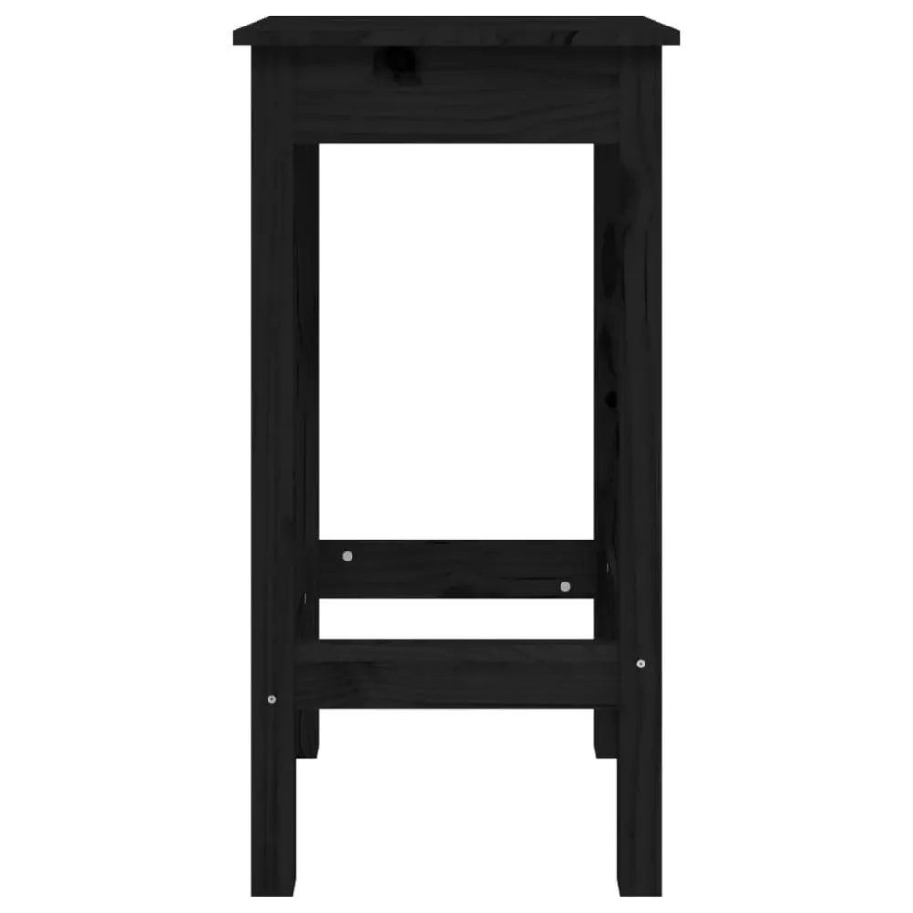 Barstole 40X40X78 Cm Massivt Fyrretræ Ebony