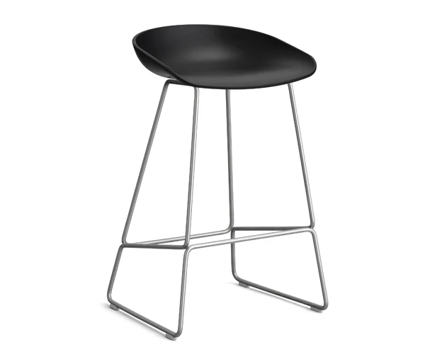HAY About Stool - AAS 38 Barstol - Non-corrosive Stål - H:65cm Azure