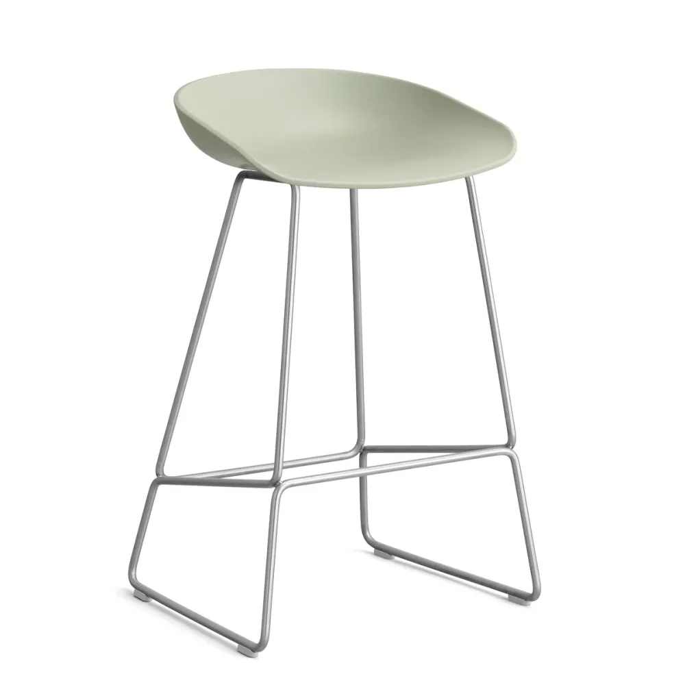 HAY About Stool - AAS 38 Barstol - Non-corrosive Stål - H:65cm Azure