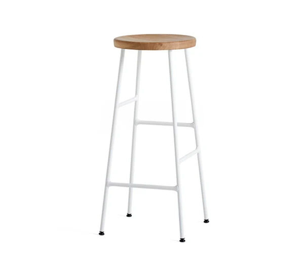 HAY Cornet Barstol - Cream White - Egtræ - H75cm
