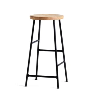 HAY Cornet Barstol - Pudende Black - Oak - H65cm