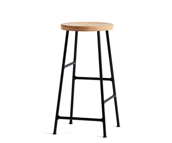 HAY Cornet Barstol - Pudende Black - Oak - H65cm