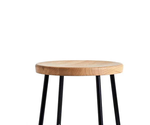 HAY Cornet Barstol - Pudende Black - Oak - H65cm