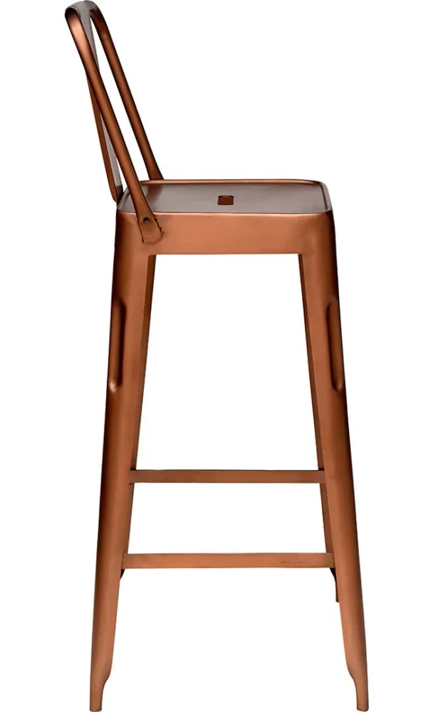 Rustic Wood Trademark Living Copenhagen barstol - antikkobber