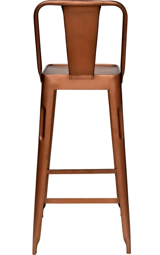 Rustic Wood Trademark Living Copenhagen barstol - antikkobber