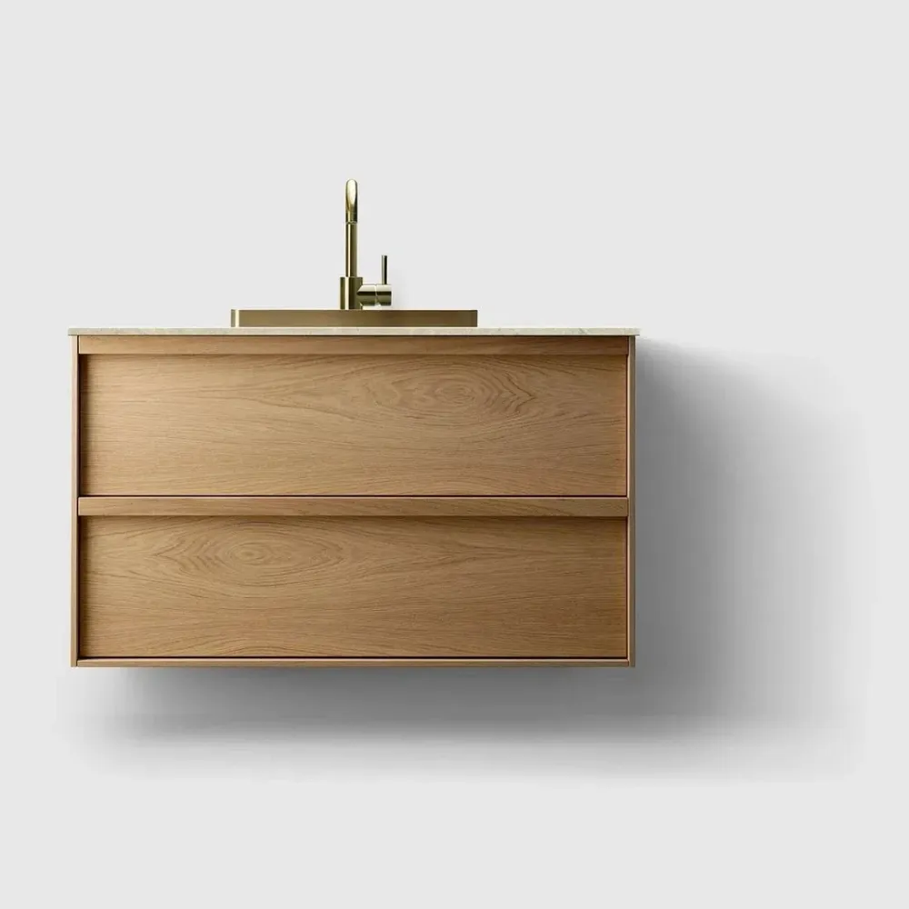 HAVEN H2/100 - Eg Wood med stenbordplade Black