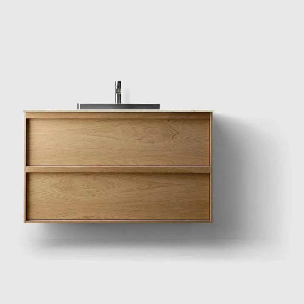 HAVEN H2/100 - Eg Wood med stenbordplade Black