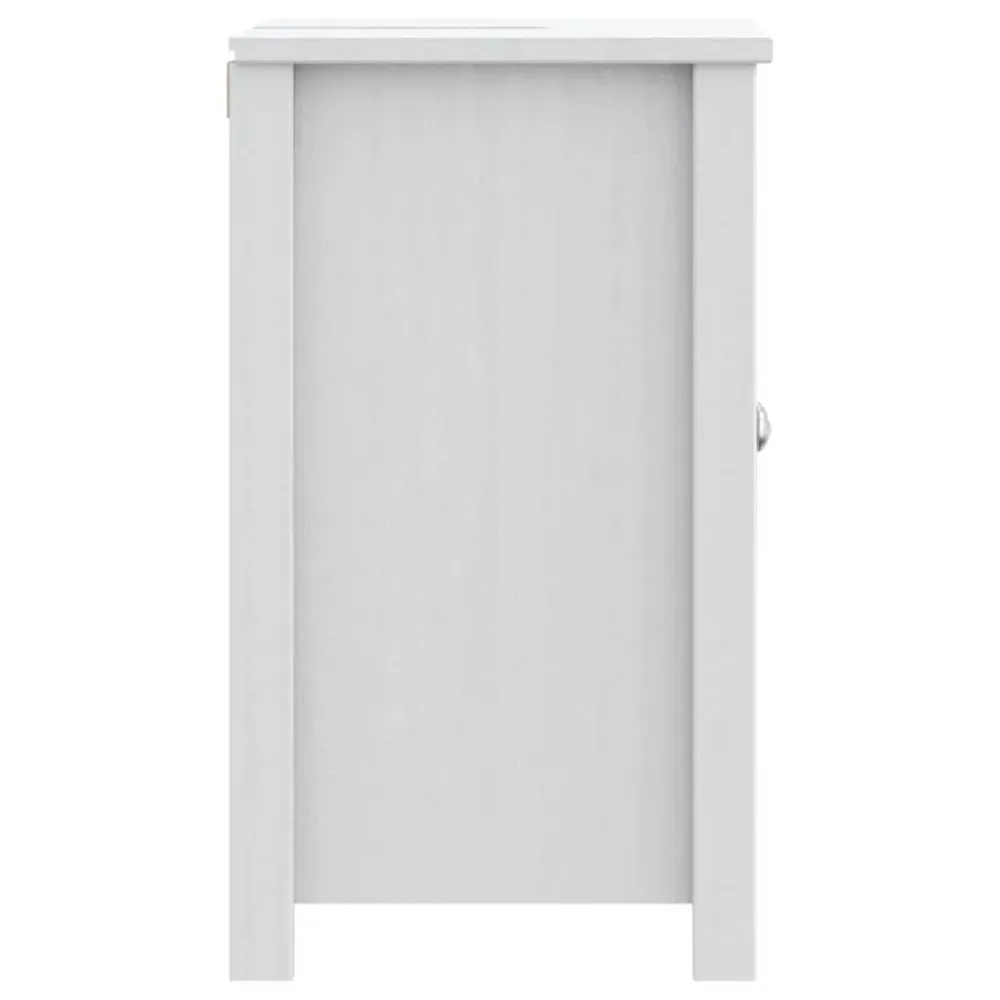 Underskab Berg 60x34x59 Cm Massivt Fyrretræ Hvid