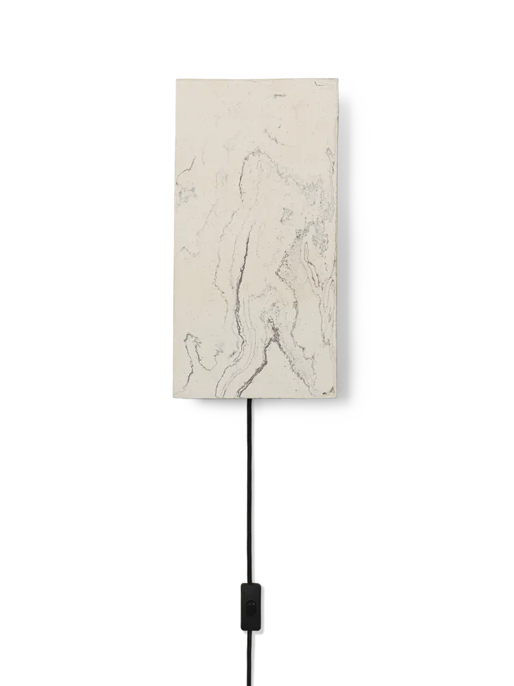 Argilla Wall Lamp - Rectangular - Marble White Ferm Living - DK