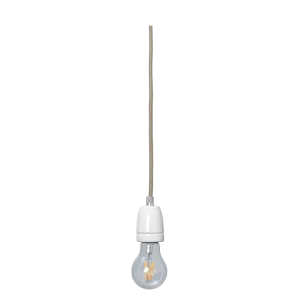 Fabric Cord Set - Ceramic Socket - 4m - Pendant - Dark Cashmere Ferm Living - DK
