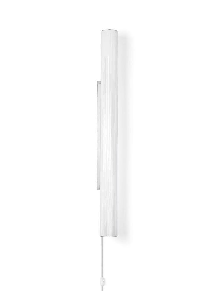 Vuelta Wall Lamp 100 - White/Stainless Steel Ferm Living - DK