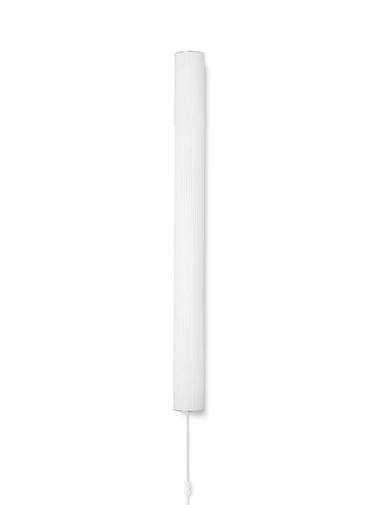 Vuelta Wall Lamp 100 - White/Stainless Steel Ferm Living - DK