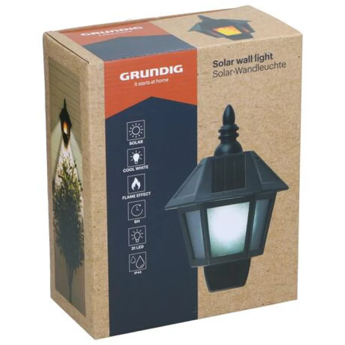 GRUNDIG Solcelledrevet Vægbelysning 2-i-1