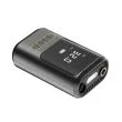 Dækpumpe, powerbank, 2 x 2.000 mAh battericeller