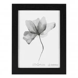 Fotoramme med bred ramme 18x24 cm. - SORT