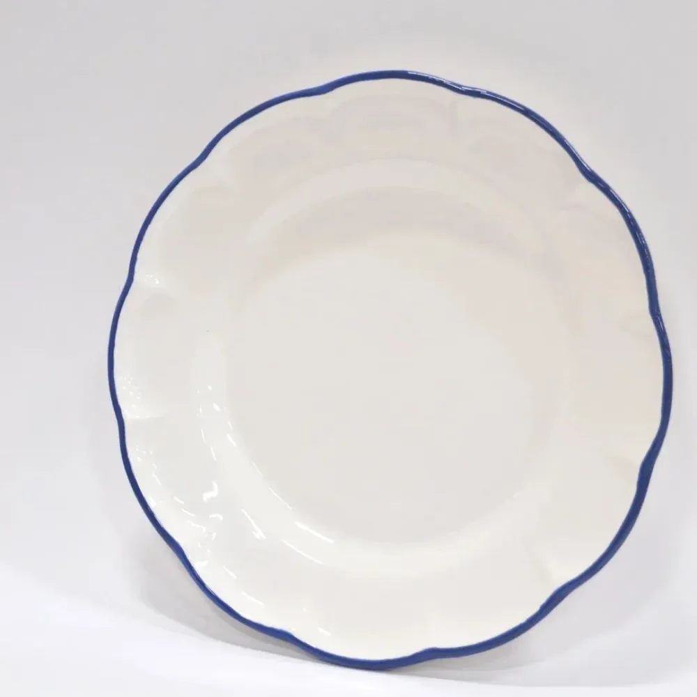 Dinner Plate Blue Line