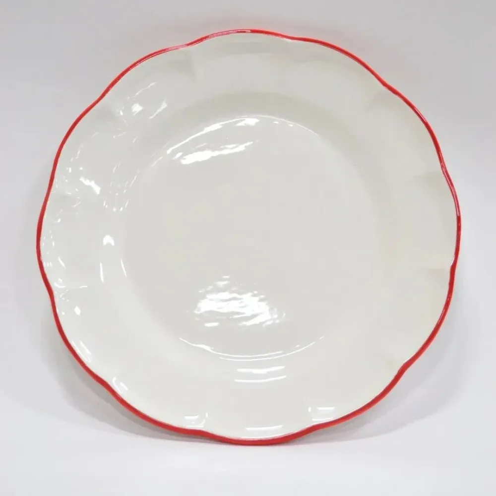 Dinner Plate Red Line