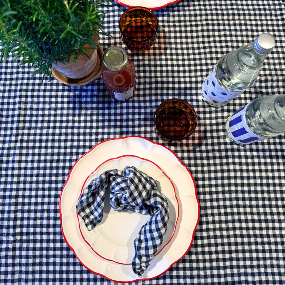 Dinner Plate Red Line