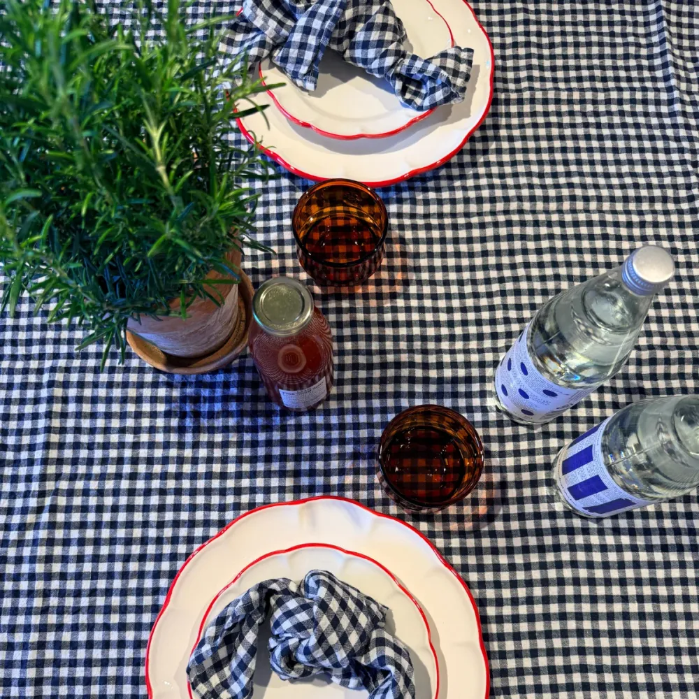Dinner Plate Red Line