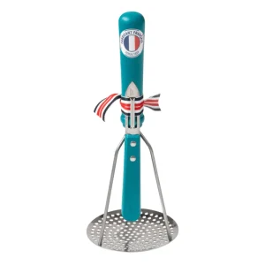 French Potato Masher and Peeler Blue