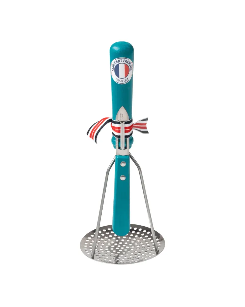 French Potato Masher and Peeler Blue