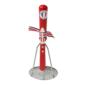 French Potato Masher and Peeler Red