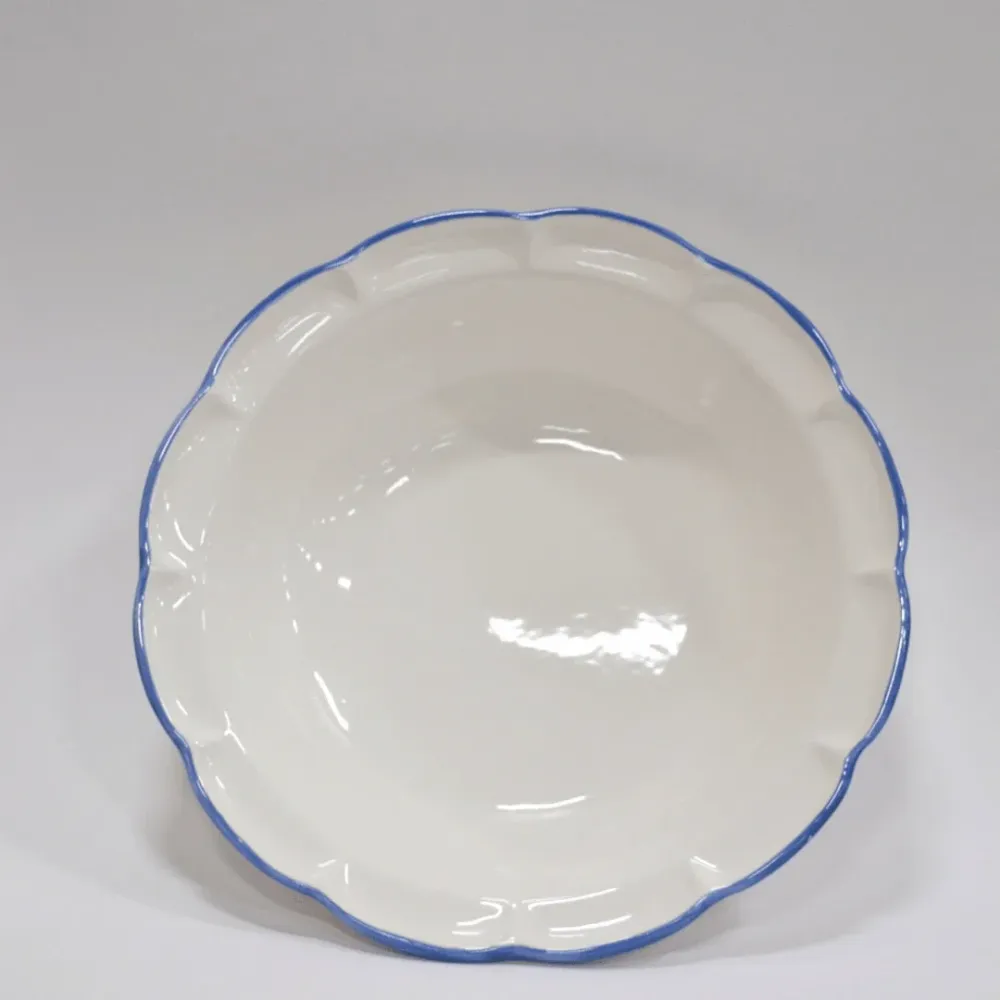 Salad Bowl Light Blue Line