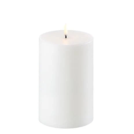 Uyuni - Bloklys 3D Flamme 10,1 x 15,2 Cm. - Nordic White