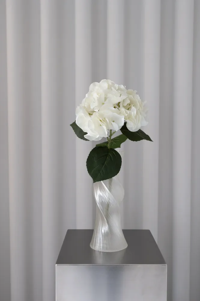 BLOOM OBJECTS kunstig, naturtro Hortensia - Hvid