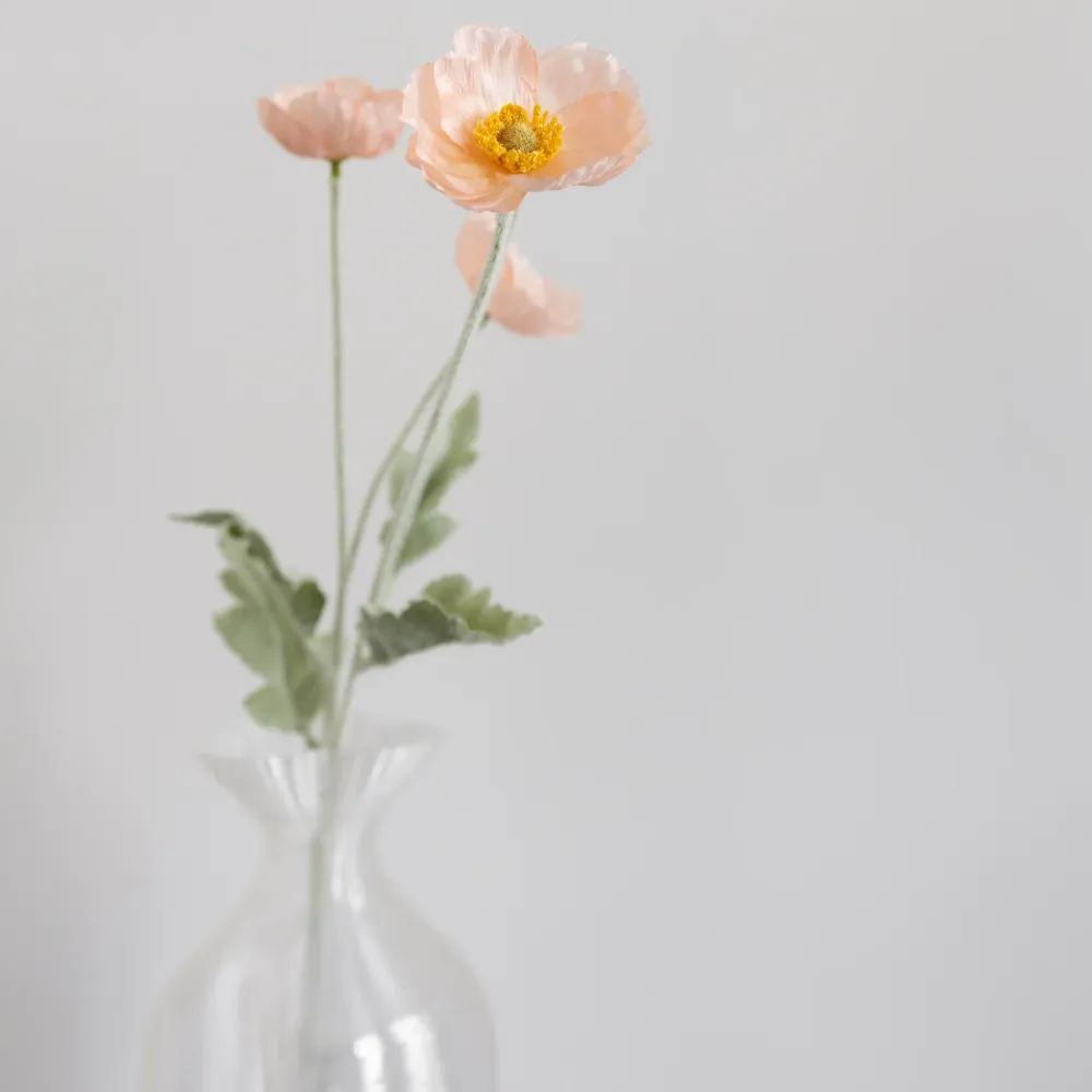 BLOOM OBJECTS kunstig Valmue - Fersken