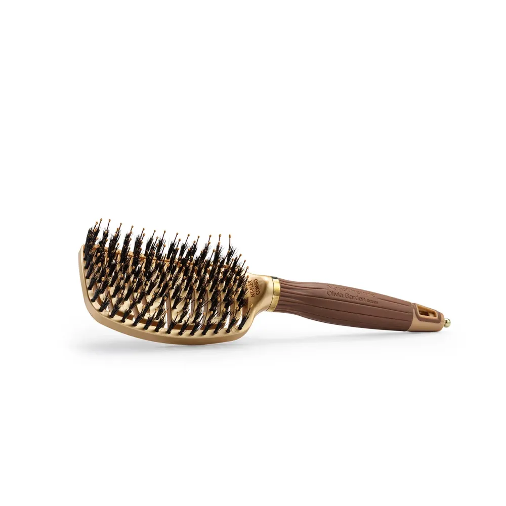Olivia Garden Flex Brush Guld Nylon/svinehår NETTOPRIS