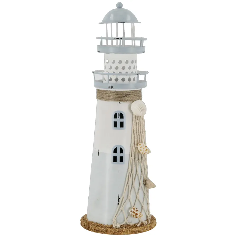 Chic Antique - Fyrtårn med LED og Timer H28,5/Ø9,5 cm i Ocean
