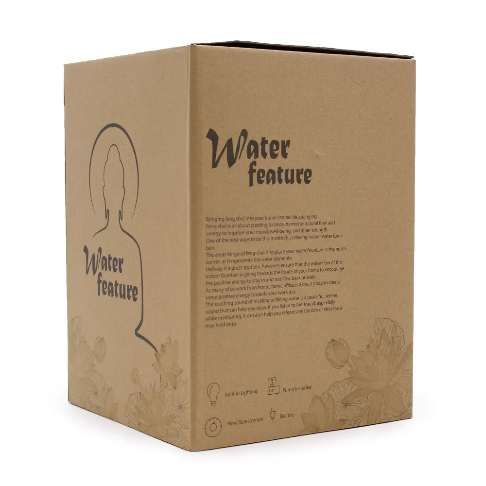 Bordfontæne 30cm Gylden Buddha Vitarka Mudra