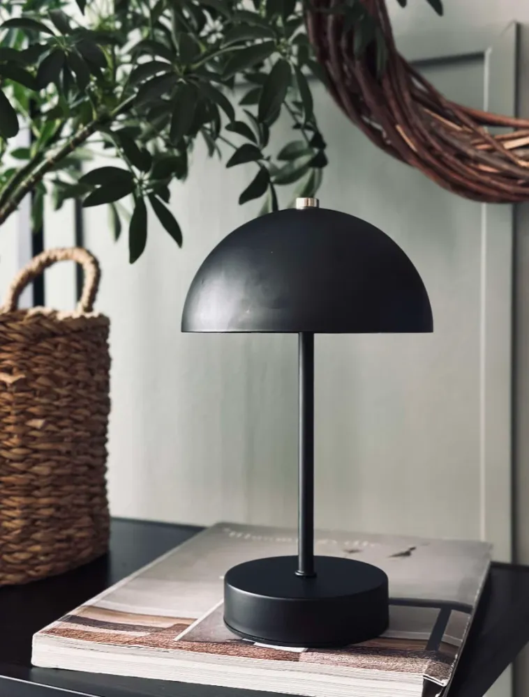 Bordlampe med touch - Sort