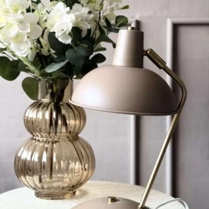 Bordlampe Retro - Beige / guld