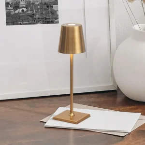 Garda Mini 24cm Trådløs Bordlampe IP54 Messing