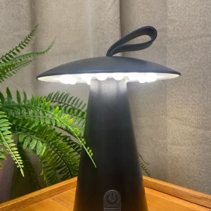 LED Bordlampe - genopladelig i sort