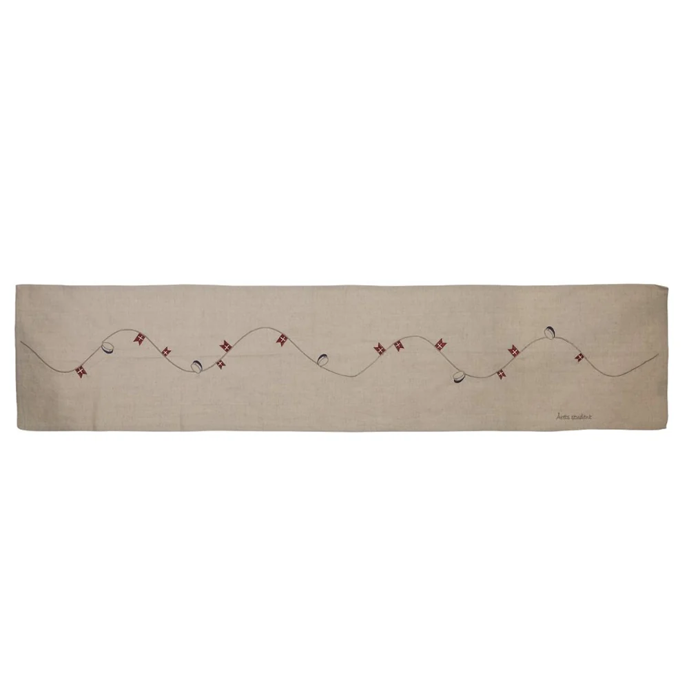 Speedtsberg Bordløber Blå Student 40x160cm Natural Blå Hat