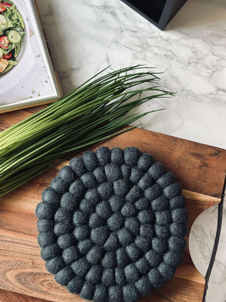 Bordskåner DOTS - Navy uld
