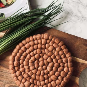 Bordskåner DOTS - Terracotta uld