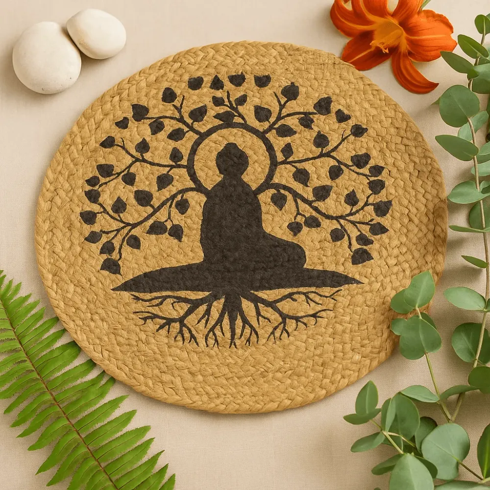 Jute Bordskåner 30cm Bodhi Træ Print