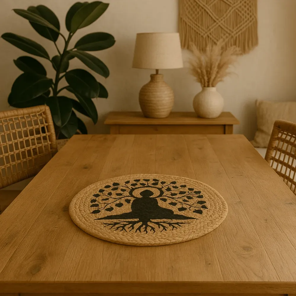 Jute Bordskåner 30cm Bodhi Træ Print