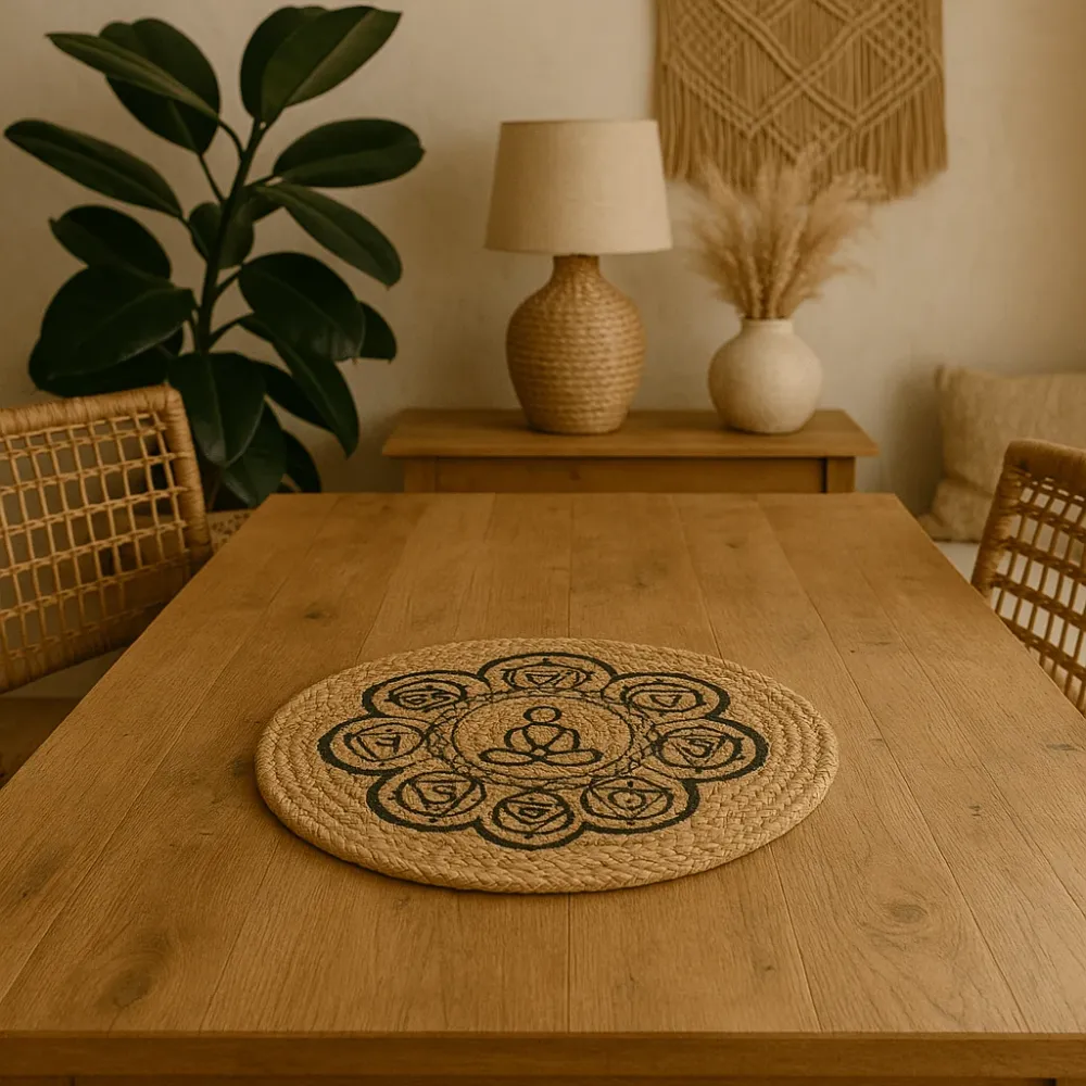 Jute Bordskåner Chakra Print 30cm