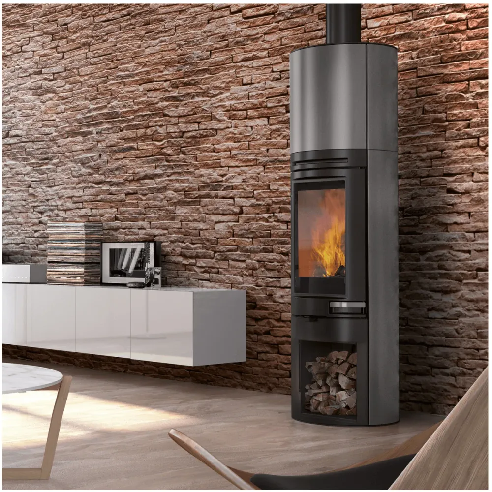 Edilkamin Tally S Evo 9,1 kW brændeovn med integreret luftvaskesystem 🔥